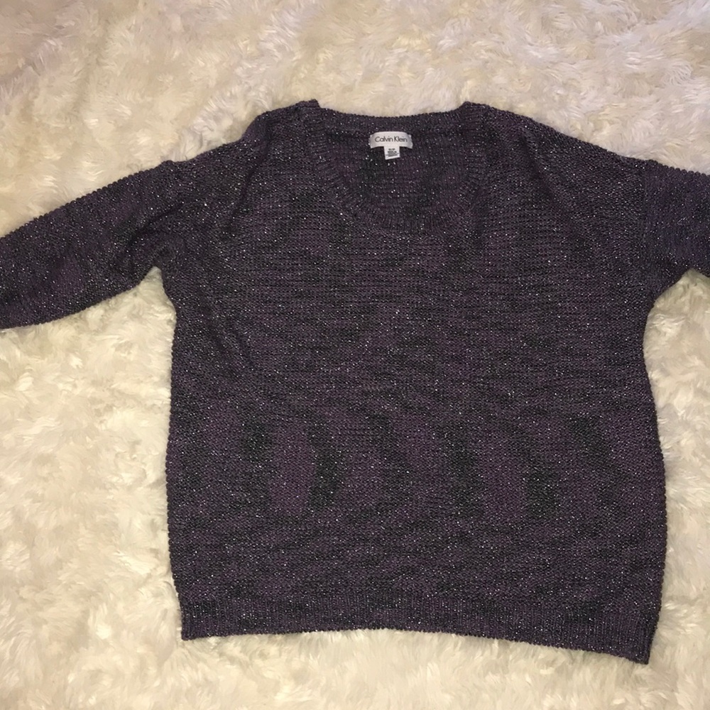 CK 🍬 colored metallic thread sweater